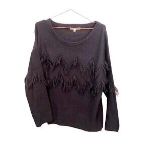 Alexia Admor New York sweater with fringe detail size medium